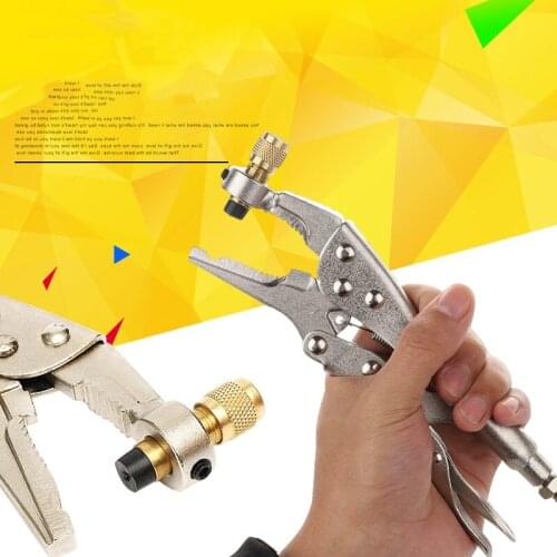 Air Conditioner Pilers Refrigerant Recovery Tube Locking Plier Welding Hand Tools Maximum Clamping 8 mm Copper Pipe
