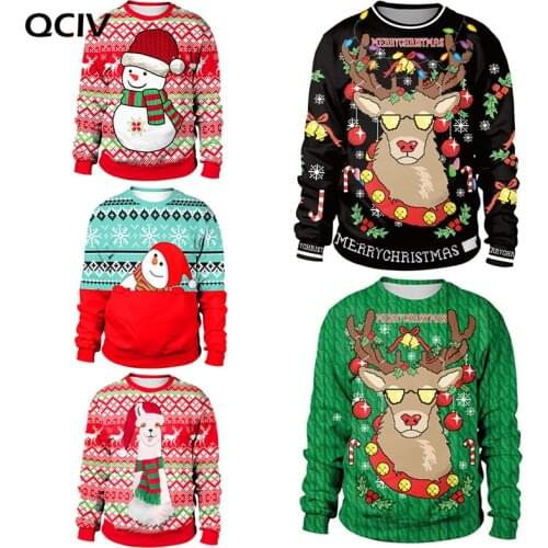2020 Christmas Sweaters Unisex Men Women UGLY CHRISTMAS SWEATER Novelty Ugly Vacation Christmas Jumper Tops Clothing