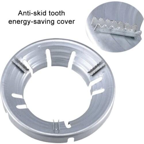 1pc 9-hole Stainless Steel Fixed Energy Saving Wind Shield Mesh Cover For Gas Cooker Gas Stove Torch Net Windproof Round Mesh