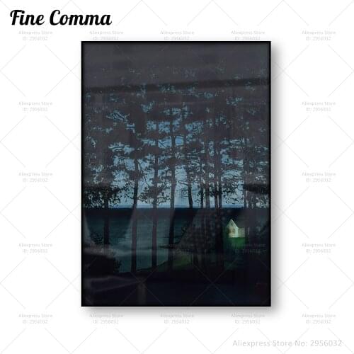 Fishermans Cottage Harald Oscar Sohlberg Vintage Poster Oil Painting Reproduction Canvas Print Antique Wall Art Home Decor Gift