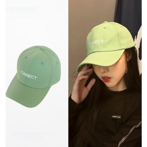 Green Baseball Cap Ladies Summer and Autumn Korean Tide Casual Retro Soft Top Caps Wild Embroidery Outdoor Unisex Sun Hat