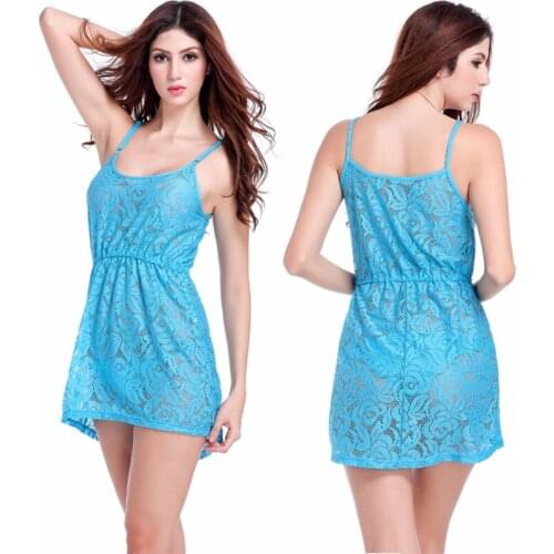 Female Favorited Matches Bikini 2016 Adjustable Spaghetti Strap Loose Pattern Big Women Plus Size Long Lace Dress S.M.L.XL.XXL