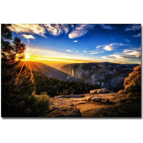 054 Arches Canyon Lands National Park Aar Wall Silk Cloth Poster Art Decoration Gift