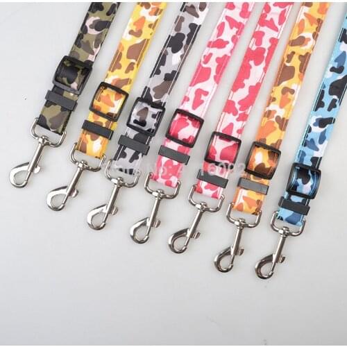 100pcs Camouflage Color Dog Pet Car Safety Seat Belt Harness Restraint Lead Adjustable Leash