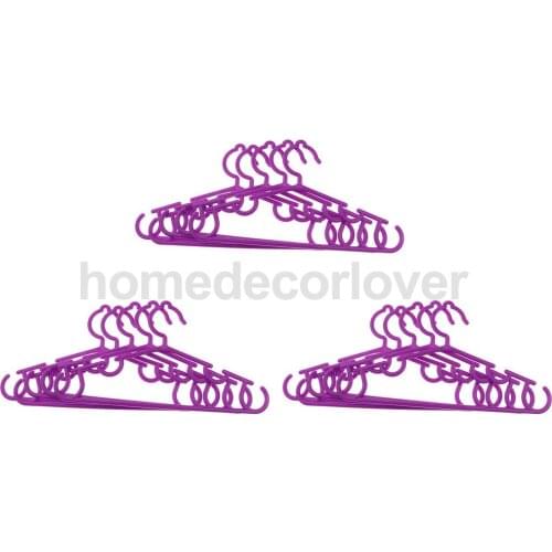 15PCS CHILDREN KIDS PLASTIC COAT HANGERS CHILD BABY CLOTHES COAT HANGER