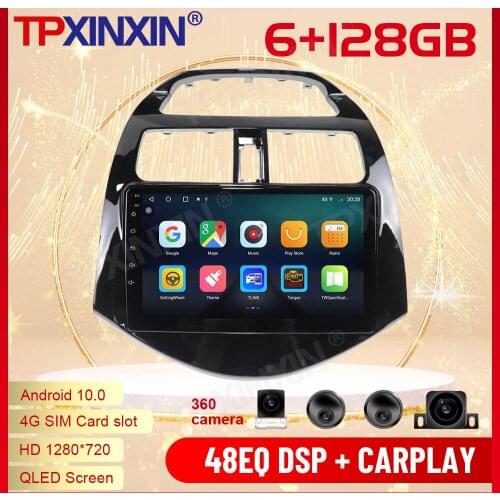 2 Din Carplay Android Radio Receiver Multimedia Stereo For Chevrolet Spark 2010 2011 2012 2013 2014 2015 2016 GPS Navi Head Unit