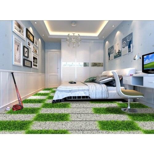 Floor 3d wallpaper Bluestone gravel road 3D floor pvc self-adhesive wallpaper Home Decoration pvc wallpaper 3d