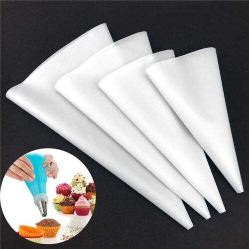 4pcs Cake Decorating Tools Confectionery Bag Silicone Icing Piping Cream Pastry Bag Nozzle DIY Baking Decorating Tools