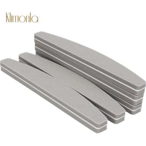 5Pcs/Lot 100/180 Grit Gray Sponge Nail Art UV Gel Polishing Sanding Buffer Block Professional Manicure Buffing Beauty Tools