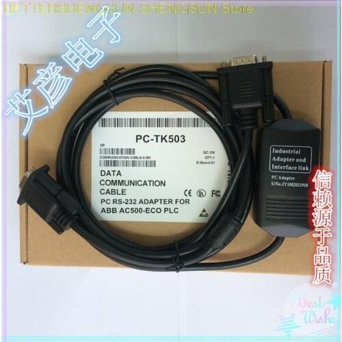 ABB debug line AC500-Eco series PLC programming cable download line PC-TK503 RS232 serial port