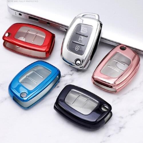 Full Protection Car Key Case Cover For HYUNDAI Key Waterproof TPU Key Shell For HYUNDAI Creta Elantra I10 I40 IX20 Car Styling