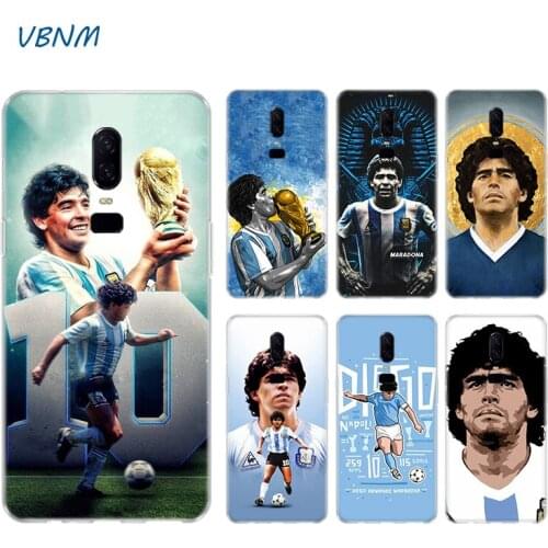 Diego Armando Maradona Case For OnePlus 1+ 8 8T Nord 7T 7 Pro 6 6T 5 5T 3 3T Silicone Rubber TPU Coque Cover