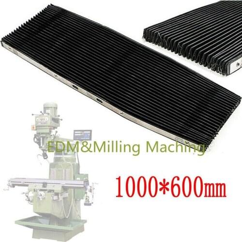 1SET High Quality Milling Machine Part Accordion Type Retractable Way Rubber Cover 1000*600mm CNC DURABLE New