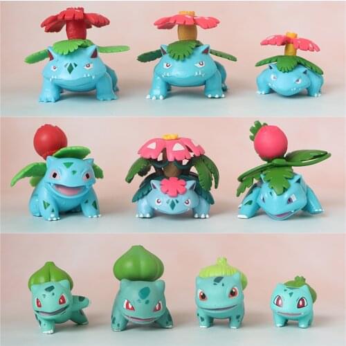 TAKARA TOMY Pokemon Action Figures Toy Model Bulbasaur Ivysaur Anime Figure Toys Dolls Decoration Child Birthday Christmas Gift