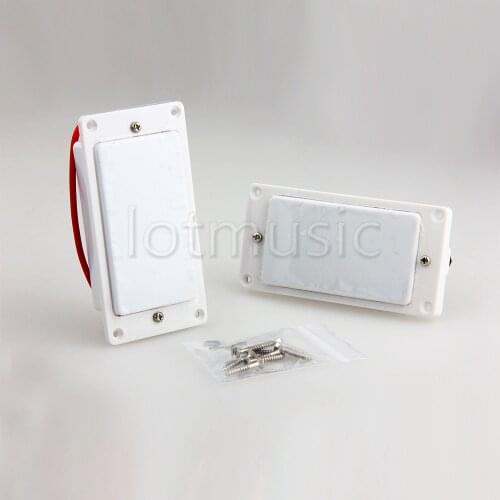 Electric Guitar Pickups Humbucker Double Coil Pickup Guitar Parts Accessories Bridge Neck Set White