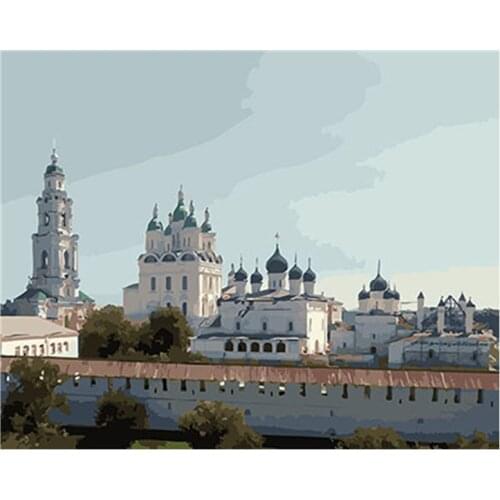 Landscape Framed Pictures DIY Painting By Numbers DIY Oil Painting On Canvas Home Decoration Drop Shipping GX26183 40X50CM