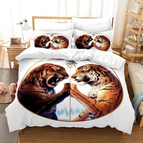 Tag Bedding Set Single Twin Full Queen King Size Animal Tag Bed Set Childrens Kid Bedroom Duvetcover Sets 3D Design 007