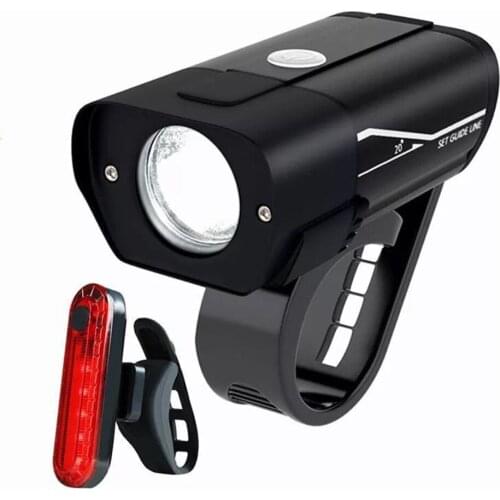 Mountain Road Bike Light Sets Bicycle Rear Front Lights Lamp Cycling USB Rechargeable Headlight Taillight Night Ridding Safety