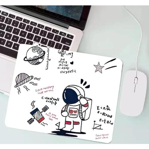 Round Mouse Pad Astronaut Mouse Pad Soft Mat For Game Computer Cap Desk Mat Pads Non-Slip Rubber Office Mouse Pad