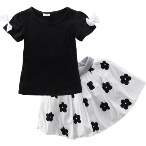 Hot Infant Baby T-shirt +skirt Outfits