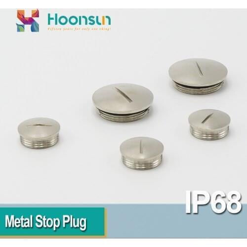 10 PCS/lot PG7 PG9 PG11 Metal Stop Plug Screw Plug Ended Thread Plug Dustproof Waterproof IP68