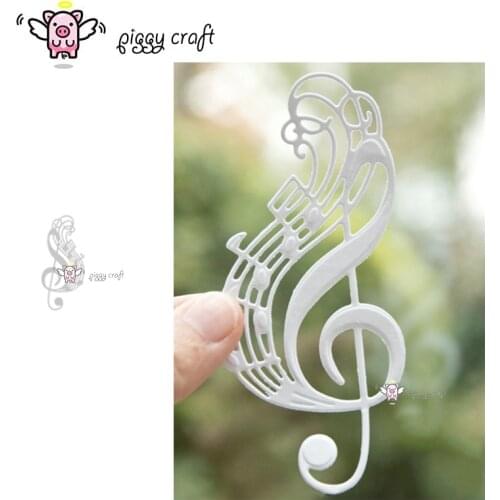 Piggy Craft metal cutting dies cut die mold Musical note decoration Scrapbook paper craft knife mould blade punch stencils dies