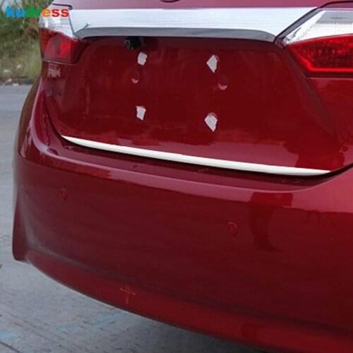 Rear Trunk Lid Cover Trim For Toyota Corolla 2014 2015 Stainless Steel Tailgate Decoration Strip Car Styling Accessories