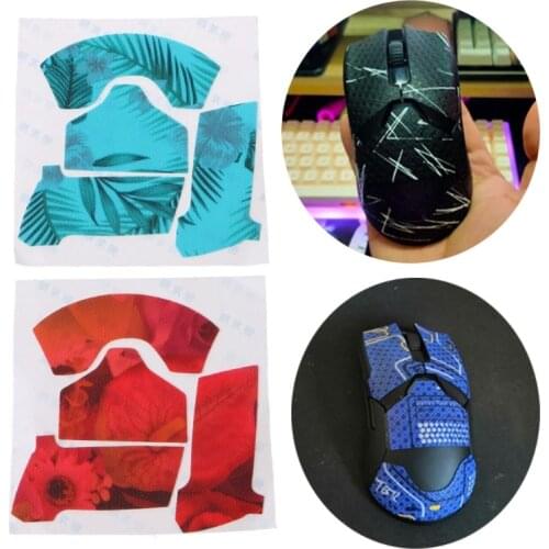 Handmade Non-Slip Suck Sweat Mouse Skin Colorful Grips Skates Light and Thin for razer Viper Mouse 1 Set Without Mouse