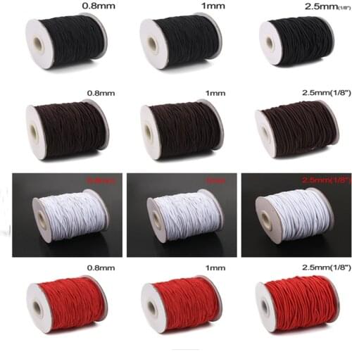 1 Roll Polyamide Nylon Elastic Thread Cord For DIY Jewelry Making Accessories Buddha/Prayer Bead 0.8mm 1mm 1.2mm 1.5mm 2mm 2.5mm