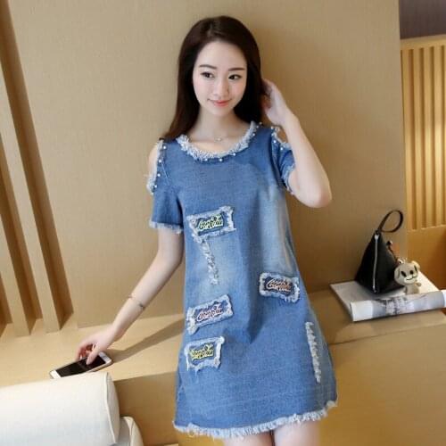 Okkdey Fashion Denim Dresses