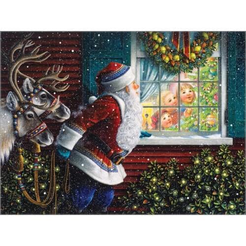 Gifts From Santa - Counted Cross Stitch Kits - Handmade Needlework for Embroidery 14 ct Cross Stitch Sets