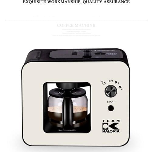KALORIK BH8268 Full Automatic Household Coffee Machine Coffee Maker American Coffee Grinding Pot Dual-use Powder