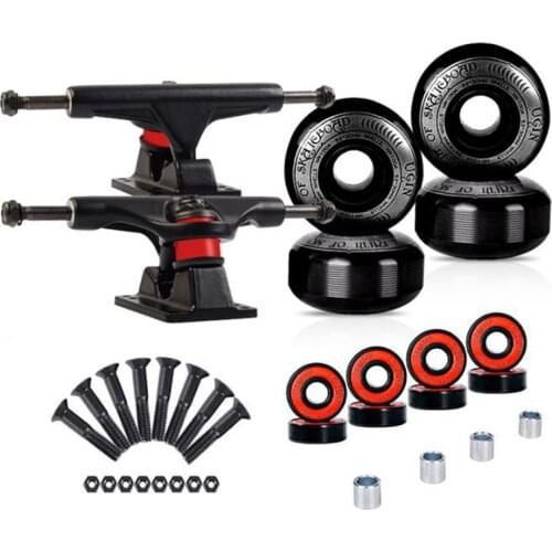 Professional Skateboard Trucks Wheel Combination 5 Inch Bridge 52X30mm 95A Wheels Longboard Parts Skateboard
