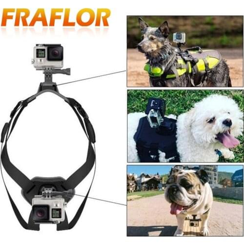 Adjustable Elastic Dog Harness Vest Pet Dog Sport Chest Strap Back Mount for Go Pro Hero 4 Xiaomi Yi Action Camera Sjcam SJ4000