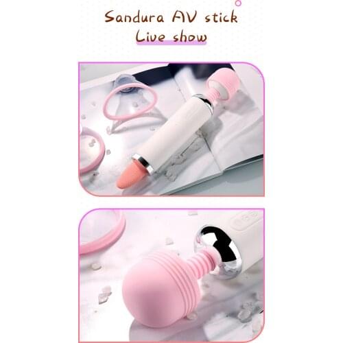 Sandura AV Stick Sucking Vibrator Sex Toys for Adult Women Lick Clitoris Suckion Tongue Stimulator