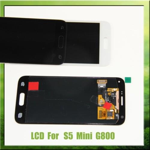 Replacement LCDs For Samsung Galaxy S5 Mini G800 G800F G800H Super AMOLED LCD Display Touch Digitizer Screen Assembly