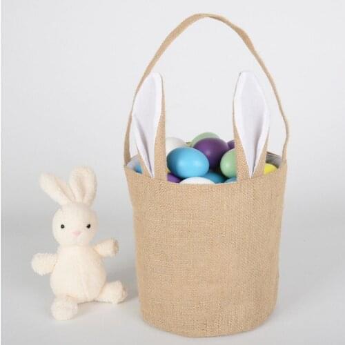 Easter Bunny Bag Easter Decorations For Home Cute Easter Rabbit Ears Bag Party Gifts for Kids Easter Candy Gift Bags