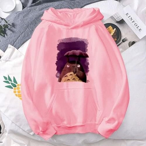 Totoro Japanese Anime Studio Ghibli Kawaii Graphic Hoodies Women Harajuku Cute Sweatshirt 90s Streetwear Hoody Female Clothing