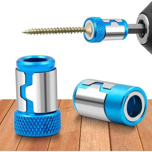 Universal Magnetic Ring Bead Anti-slip Electric Screwdriver Drill Bit Magnet Anti-corrosion Steel Sleeve Drill Bit Powerful Rin