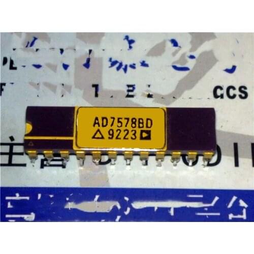 1pcs New AD7578BD CDIP-24 Analog to digital converter IC, 12 bit gold plated 24 pin dip ceramic amplifier chip
