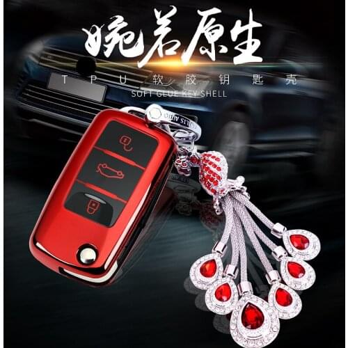 Car Key Cover Protection New Soft TPU For Volkswagen For VW Passat Golf Jetta Bora Sagitar Tiguan Polo Accessories Key Covers