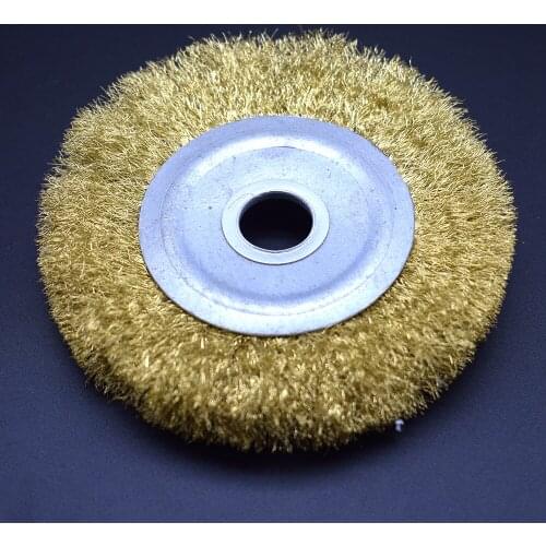 Jewelry Tools Brass Wire Brush Wheel 4inch Jewelry Polishing Brush Dremel Accessories