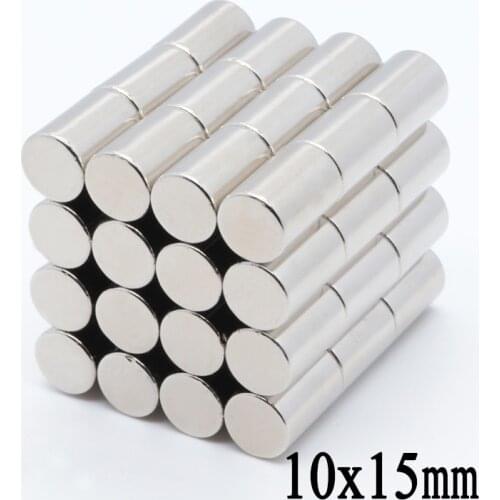 50pcs 10x15 mm Mini Round Neodymium Magnets 10*15mm N35 Super Powerful Craft Strong Rare Earth Magnet