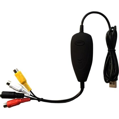 Analog video audio to digital USB2.0 capture for windows7 8 10, convert old VHS, Hi8, Camcorder, DVD player, analog TV