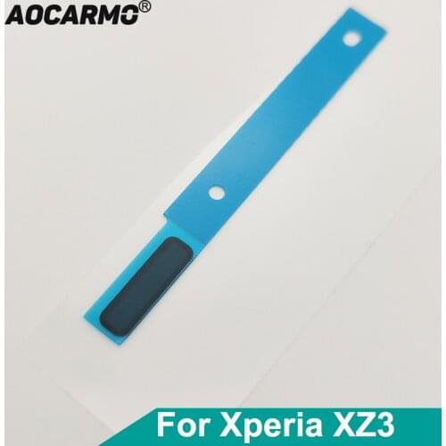Aocarmo Top Ear Speaker Earpiece Dust Mesh With Adhesive Sticker Glue For SONY Xperia XZ3 H8416 H9436 H9493 SOV39 SO-01L