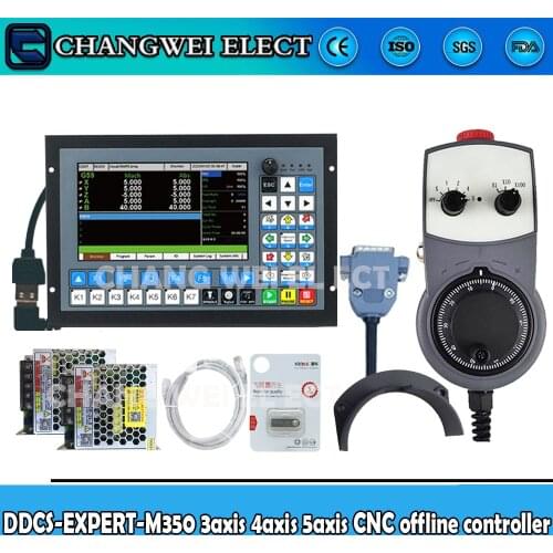 DDCS-EXPERT-3/4/5 Axis CNC offline independent controller supports closed loop/ATC stepper drive instead of DDCSV3.1 Stop MPG
