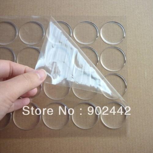 Free Shipping Wholesale 1000 pcs/Lot 44.3 mm Round Customized Dome Epoxy Sticker Clear For Crafts Decor