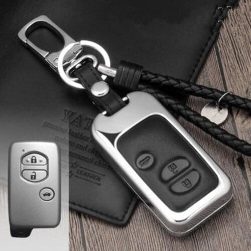 Zinc Alloy Car Key Case Cover Bag For Toyota Camry Prius Land Cruiser Prado 150 Crown For Subaru Foreste XV Keychain Holder