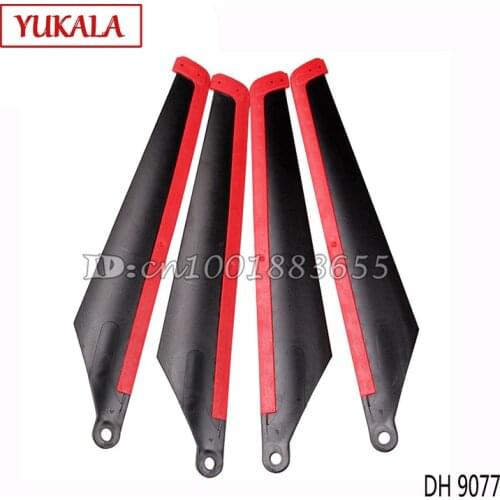 Free shipping DH 9077 helicopter parts 9077 Main blade 2 a + 2 b 22 cm complete sale toy helicopter main wind quality goods