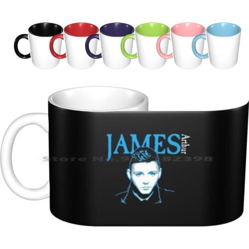 James Arthur Merch Ceramic Mugs Coffee Cups Milk Tea Mug James Arthur Singer Sing Music Creative Trending Vintage Gift Bottle
